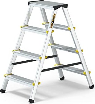 Drabest aluminum 2-piece. household ladder 2x 4 stages (DR-AL-DD4-C-Z+CZ-C)