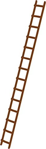 Günzburger Steigtechnik Holz Anlegeleiter 14 Stufen (033122)