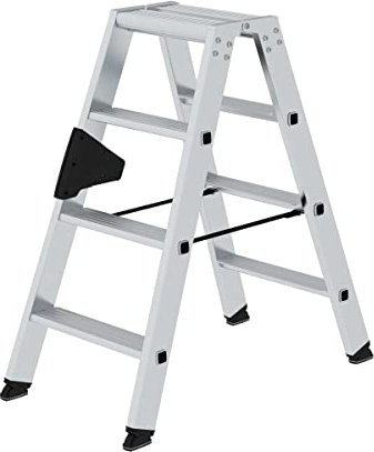 Günzburger Steigtechnik aluminum 2-piece. stepladder 2x 4 stages (40208)