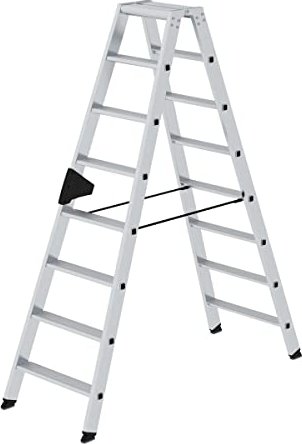 Günzburger Steigtechnik aluminum 2-piece. stepladder 2x 8 stages (40216)