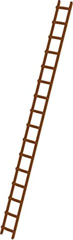 Günzburger Steigtechnik Holz Anlegeleiter 16 Stufen (033123)
