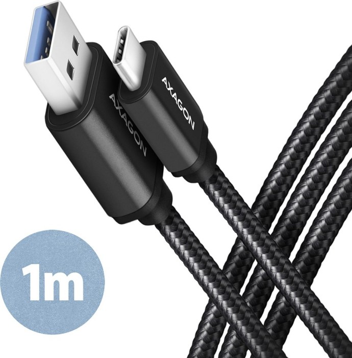 AXAGON USB adapter cable, USB 3.0, 5Gb/s, USB-A 3.0 [plug] to USB-C 3.0 [plug], adapter cable, 1m (BUCM3-AM10AB)