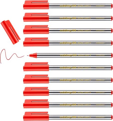edding 88 Office Fineliner rot, 10er-Pack (4-88002#10)