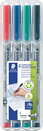 Staedtler Lumocolor 316 non-permanent sortiert, 4er-Set (316 WP4)