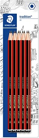 Staedtler Tradition 110 Bleistift HB schwarz/rot, 10er-Pack (110HBBK10D)