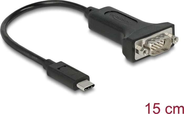 DeLOCK USB-C auf seriell Adapterkabel, 0.15m (63908)