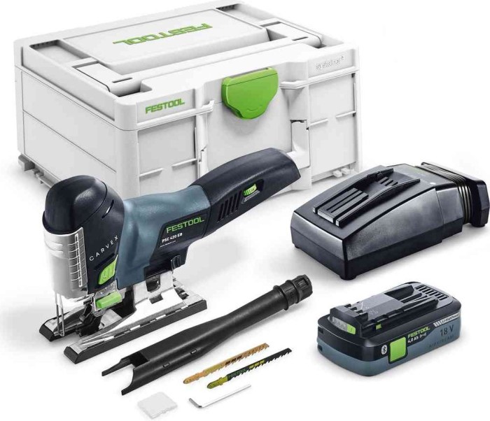 Festool PSC 420 HPC 4.0 EBI-Plus Carvex cordless scroll jigsaw incl. case + rechargeable battery 5.2Ah (576525)