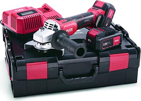 Flex L 125 18.0-EC/5.0 set ACCUFLEX cordless angle grinder incl. L-Boxx + 2 Batteries 5.0Ah (417.947)