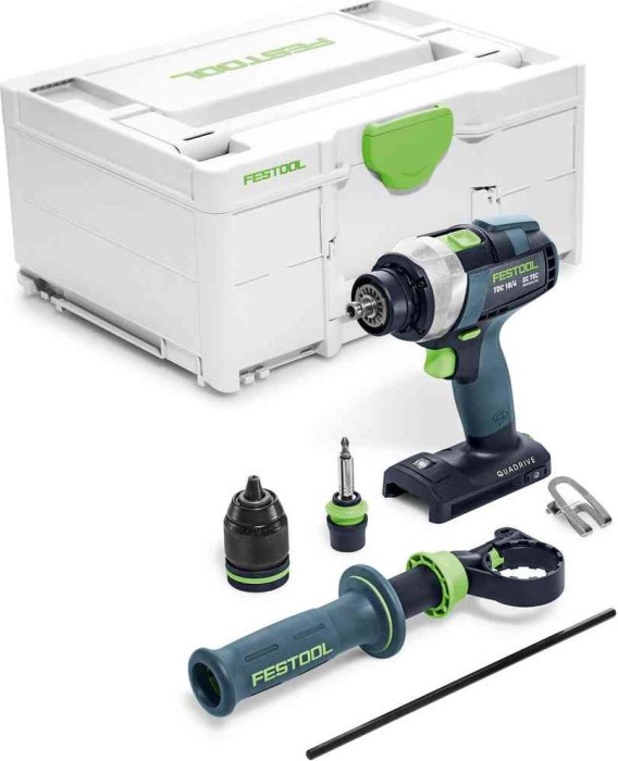 Festool TDC 18/4 I-Basic Quadrive cordless screw driller solo incl. case (575601)