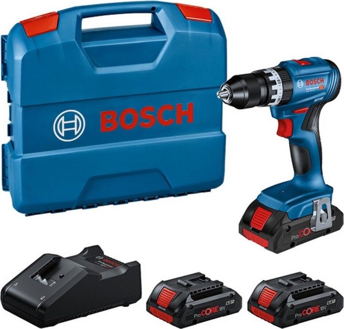 Bosch Professional GSB 18V-45 cordless combi drill incl. case + 3 Batteries 4.0Ah (0615A5002U)