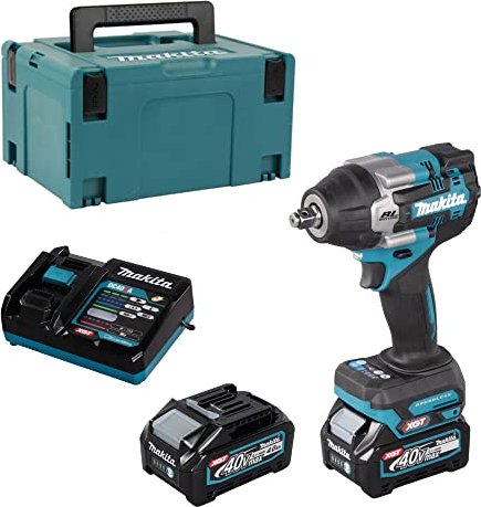 Makita TW007GM201 XGT cordless impact wrench incl. MAKPAC + 2 Batteries 4.0Ah