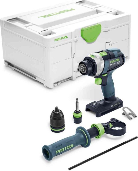Festool TPC 18/4 I-Basic Quadrive cordless combi drill solo incl. case (575604)