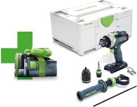 Festool TPC 18/4 I-Basic-5.2 Quadrive cordless combi drill incl. rechargeable battery 5.2Ah (577053)