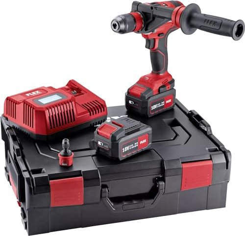 Flex DD 4G 18.0-EC/5.0 set cordless screw driller incl. L-Boxx + 2 Batteries 5.0Ah (482.757)