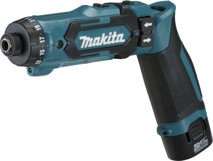 Makita DF012DSE cordless pen screwdriver/pivot screwdriver incl. case + 2 Batteries 1.5Ah