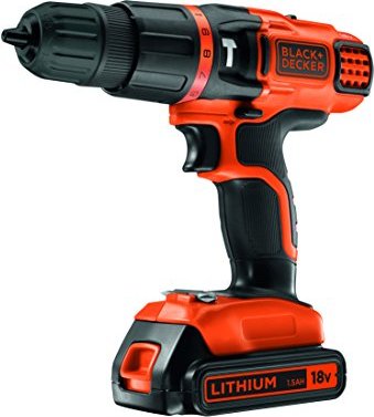 Black&Decker EGBL188K cordless combi drill incl. case + rechargeable battery 1.3Ah