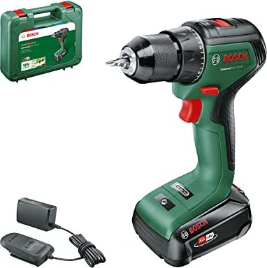 Bosch DIY UniversalDrill 18V-60 cordless screw driller incl. case + rechargeable battery 2.0Ah (06039D7001)