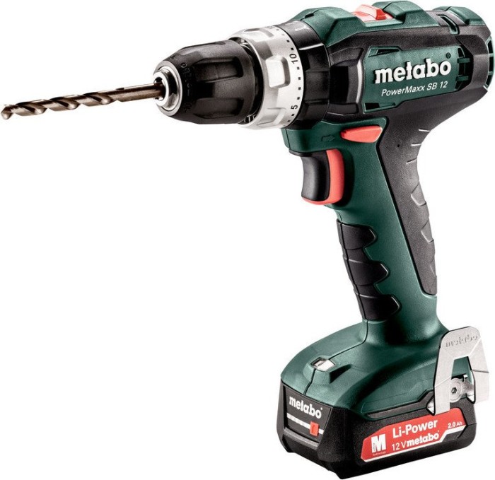 Metabo PowerMaxx SB 12 cordless combi drill incl. case + 2 Batteries 2.0Ah (601076500)