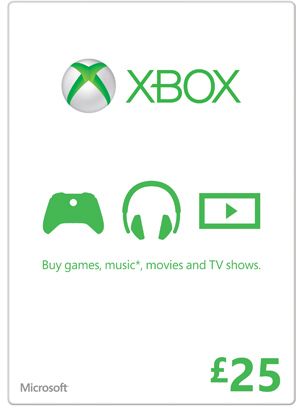 Microsoft Xbox Live prepaid Card - 25 pound (Xbox SX/Xbox One/Xbox 360)