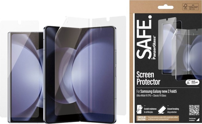 PanzerGlass Safe Screen Protector Classic Fit glass + ultra wide Fit TPU for Samsung Galaxy Z Fold6 (SAFE95869)