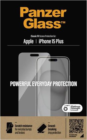 PanzerGlass Classic Fit for Apple iPhone 15 Plus (2807)