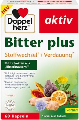 Doppelherz aktiv Bitter plus Kapseln, 60 Stück