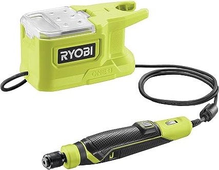 Ryobi RRT18-0 18V ONE+ Akku-Geradschleifer solo inkl. Werkzeugbox + Zubehör (5133004939)