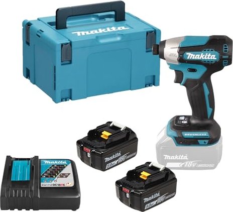 Makita DTD157RTJ cordless impact wrench incl. MAKPAC + 2 Batteries 5.0Ah