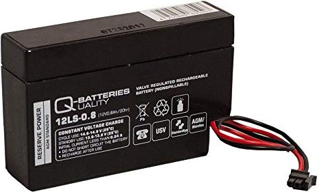 Q-Batteries lead acid battery 12LS-0.8 molex (9880395)