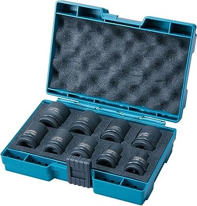Makita Steckschlüsselsatz inkl. Werkzeugbox, 9-tlg. (B-66232)