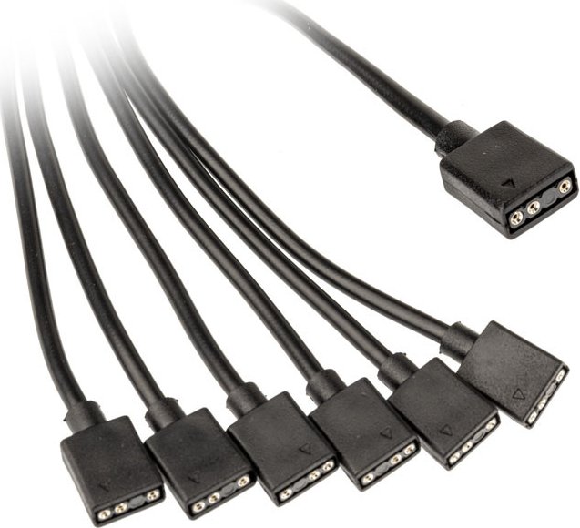 Kolink 1-on-6 ARGB splitter cable, 6-way, 30cm (PGW-AC-KOL-081)