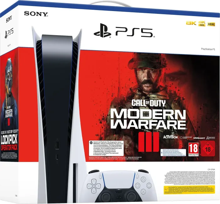 Sony Playstation 5 - 825GB Call of Duty: modern Warfare III Bundle white