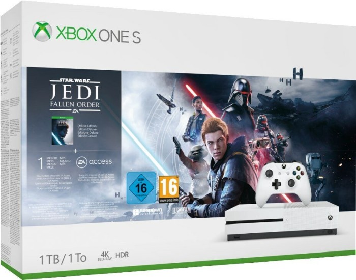 Microsoft Xbox One S - 1TB Star Wars Jedi: Fallen Order Bundle white (234-01097)