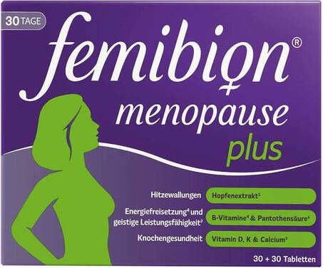 Femibion Menopause Plus Tabletten, 60 Stück (2x 30 Stück)