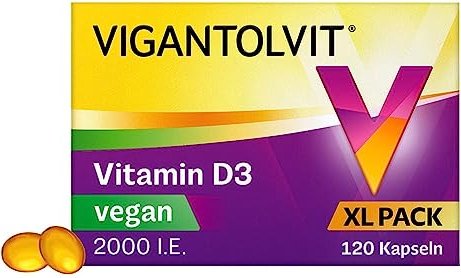 Vigantolvit Vitamin D3 2000 I.E. Weichkapseln vegan, 120 Stück