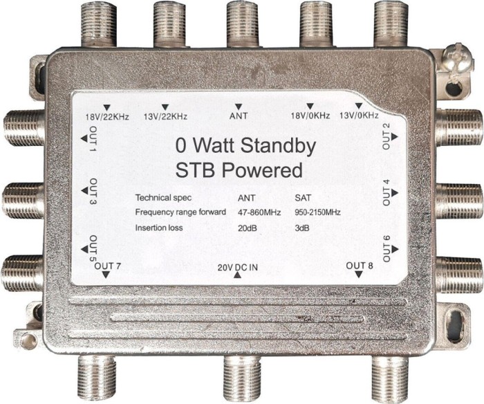 Smart Multi-Switches Eco 5/8 STB powered (MSE58RP)