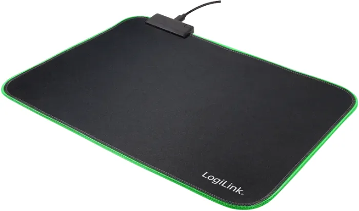 LogiLink RGB Gaming mousepad, 350x260mm, black (ID0183)