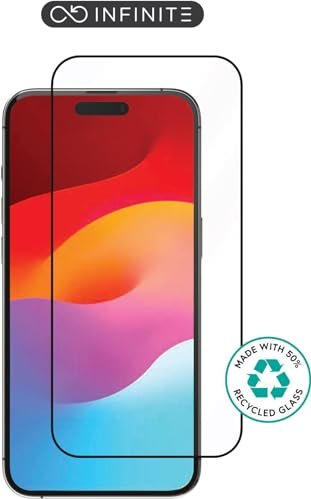 eSTUFF Infinite Titan Shield full cover Screen Protector for Apple iPhone 15 black (ES501401)