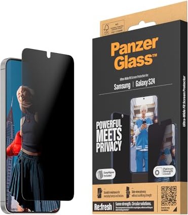 PanzerGlass ultra wide Fit Privacy with EasyAligner for Samsung Galaxy S24 (P7350)