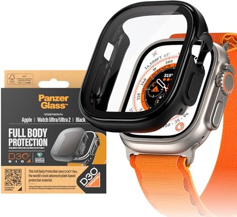 PanzerGlass Screen Protector Full Body D3O for Apple Watch (49mm) black (3691)
