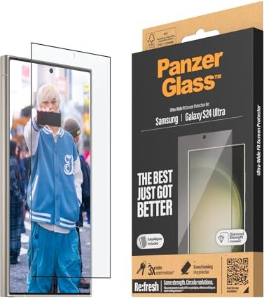 PanzerGlass ultra wide Fit with EasyAligner for Samsung Galaxy S24 Ultra (7352)