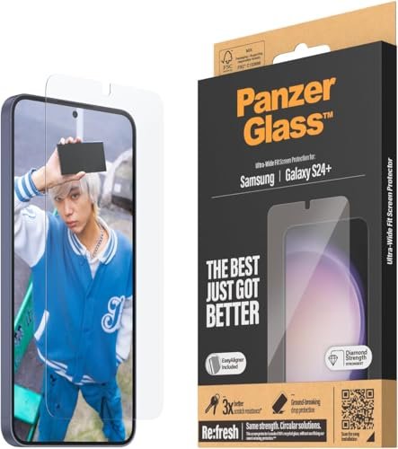 PanzerGlass ultra wide Fit with EasyAligner for Samsung Galaxy S24+ (7351)