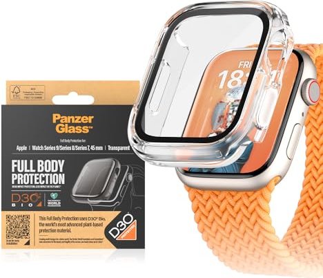 PanzerGlass Screen Protector Full Body D3O for Apple Watch (45mm) transparent (3687)