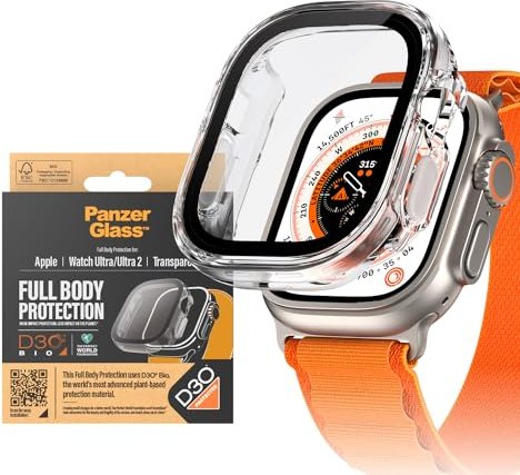 PanzerGlass Screen Protector Full Body D3O for Apple Watch (49mm) transparent (3688)