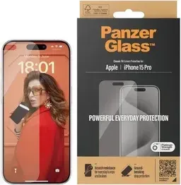 PanzerGlass Classic Fit for Apple iPhone 15 Pro (2806)
