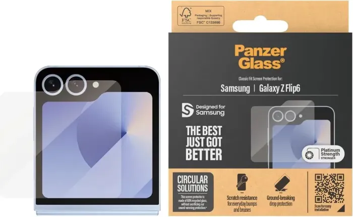 PanzerGlass Screen Protector ultra wide Fit for Samsung Galaxy Z Flip5 (7368)
