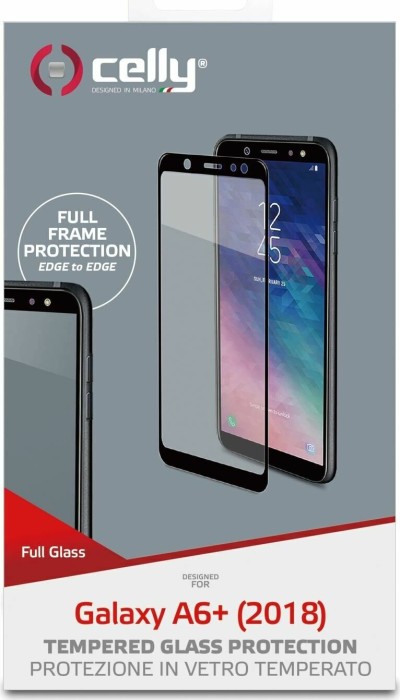 Celly Full glass for Samsung Galaxy A6+ (2018) black (FULLGLASS738BK)