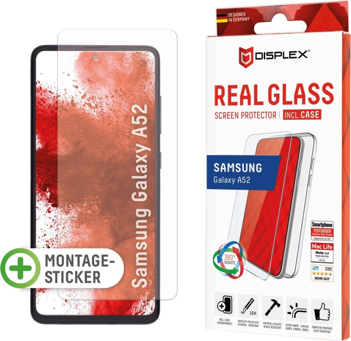 Displex Real glass + case for Samsung Galaxy A52/A52s 5G (01459)