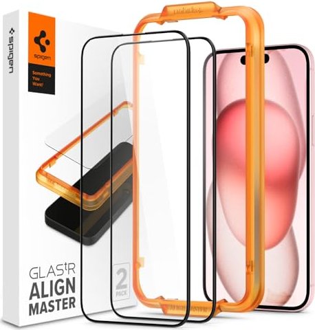 Spigen Screen Protector glass.tR AlignMaster for Apple iPhone 15 Plus (AGL06886)