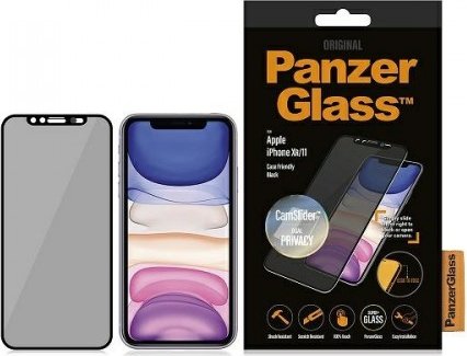 PanzerGlass Edge-to-Edge case Friendly & Dual Privacy & CamSlider for Apple iPhone 11 black (P2668)